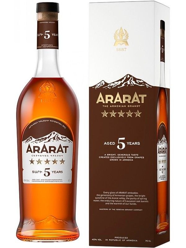 Бренді Аrаrаt 5* 40% 0.7 л  